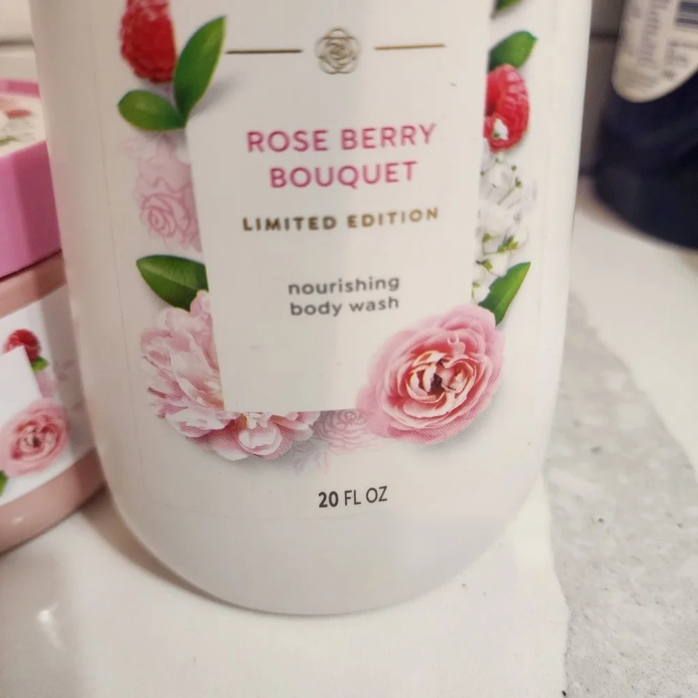 Dove Garden Tea Party Rose Berry Bouquet Bath & Body Set: Soap, Bodywash, Scrub